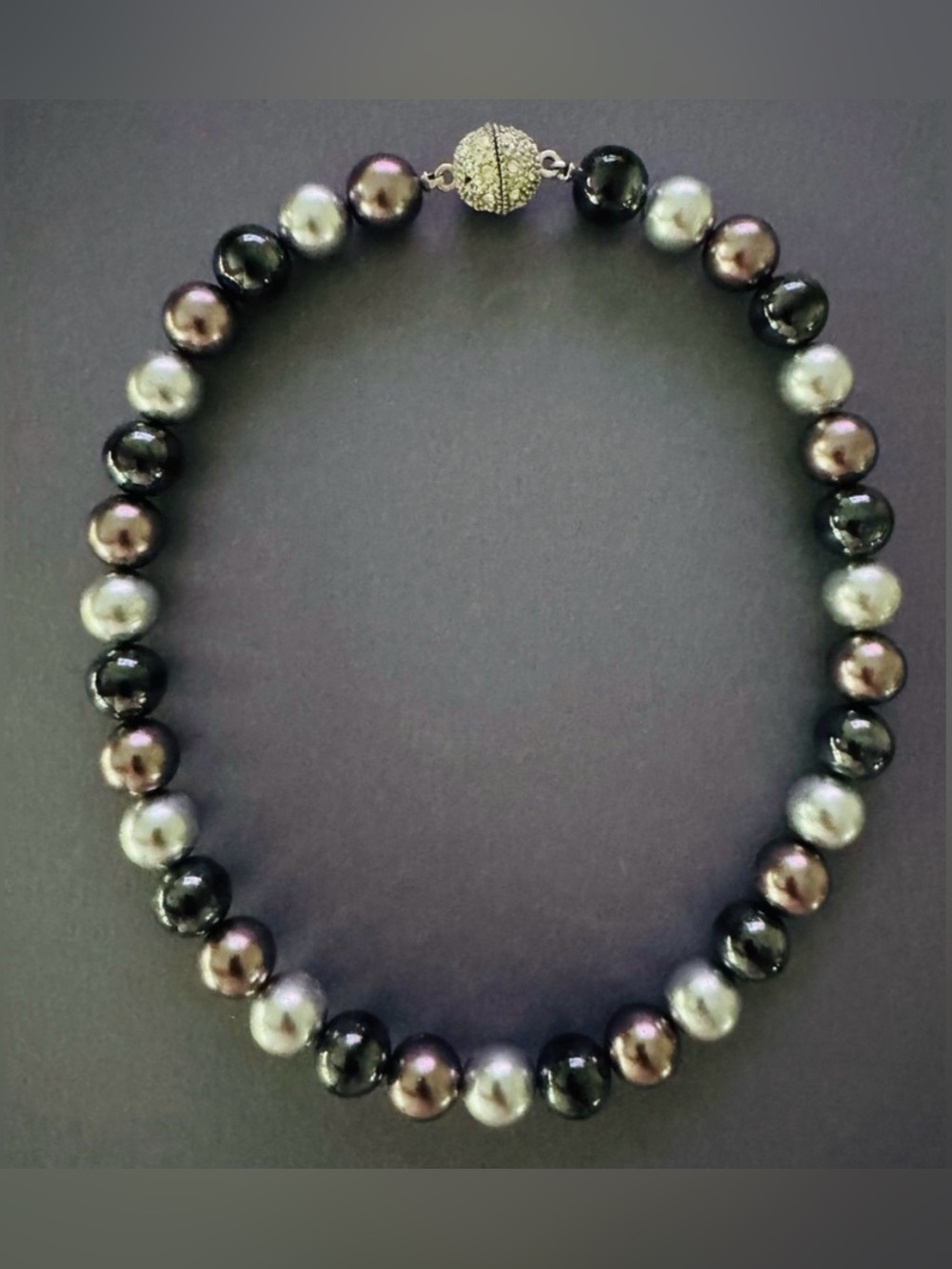 Multi-Color Faux Pearl Necklace